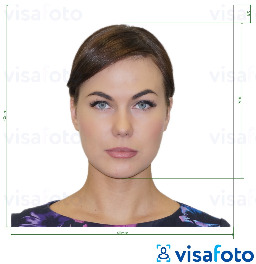 דוגמא לתמונה על ארגנטינה visa 4x4 cm (40x40 mm) בעלת מידות מדויקות