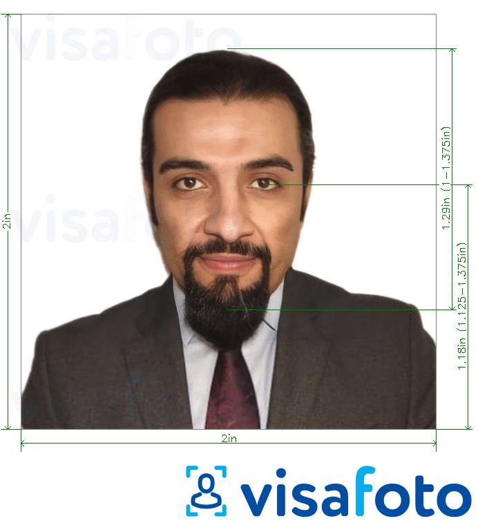 דוגמא לתמונה על דרכון עיראק 5x5 ס