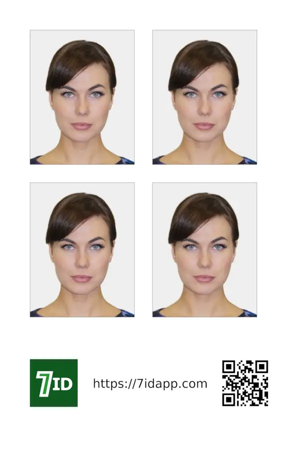 7ID App: Norway Passport Photo printing template