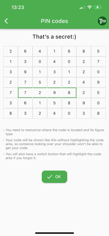 7ID: bezpiecznie przechowuj swoje kody PIN w jednej aplikacji
