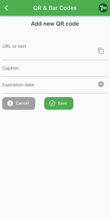 7ID App: QR Code Generator mula sa isang url
