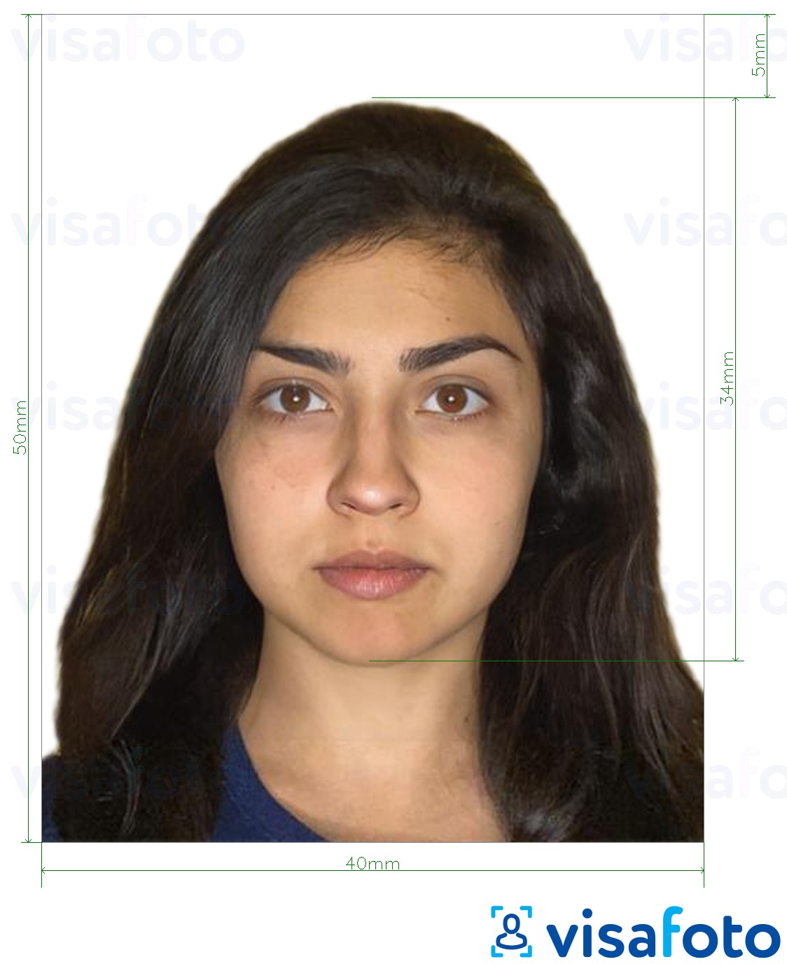 דוגמא לתמונה על דרכון בוליביה 4x5 ס