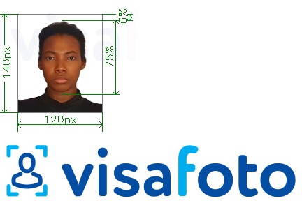דוגמא לתמונה על דרכון ניגריה 120x140 פיקסלים בעלת מידות מדויקות